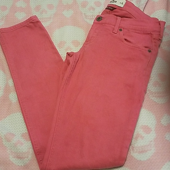 Pink Hollister skinny stretch jeans - Picture 2 of 4